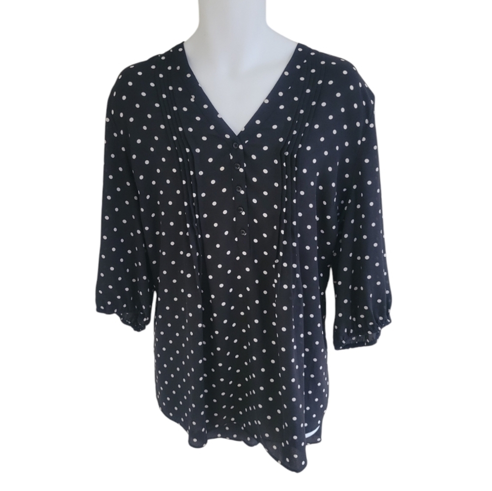 In Every Story Polkadot Pretty Office Dark Acadamia Feminine Blouse - Women's